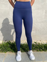 Load image into Gallery viewer, NEW Navy High Waist Legging with Pockets - NickyBe