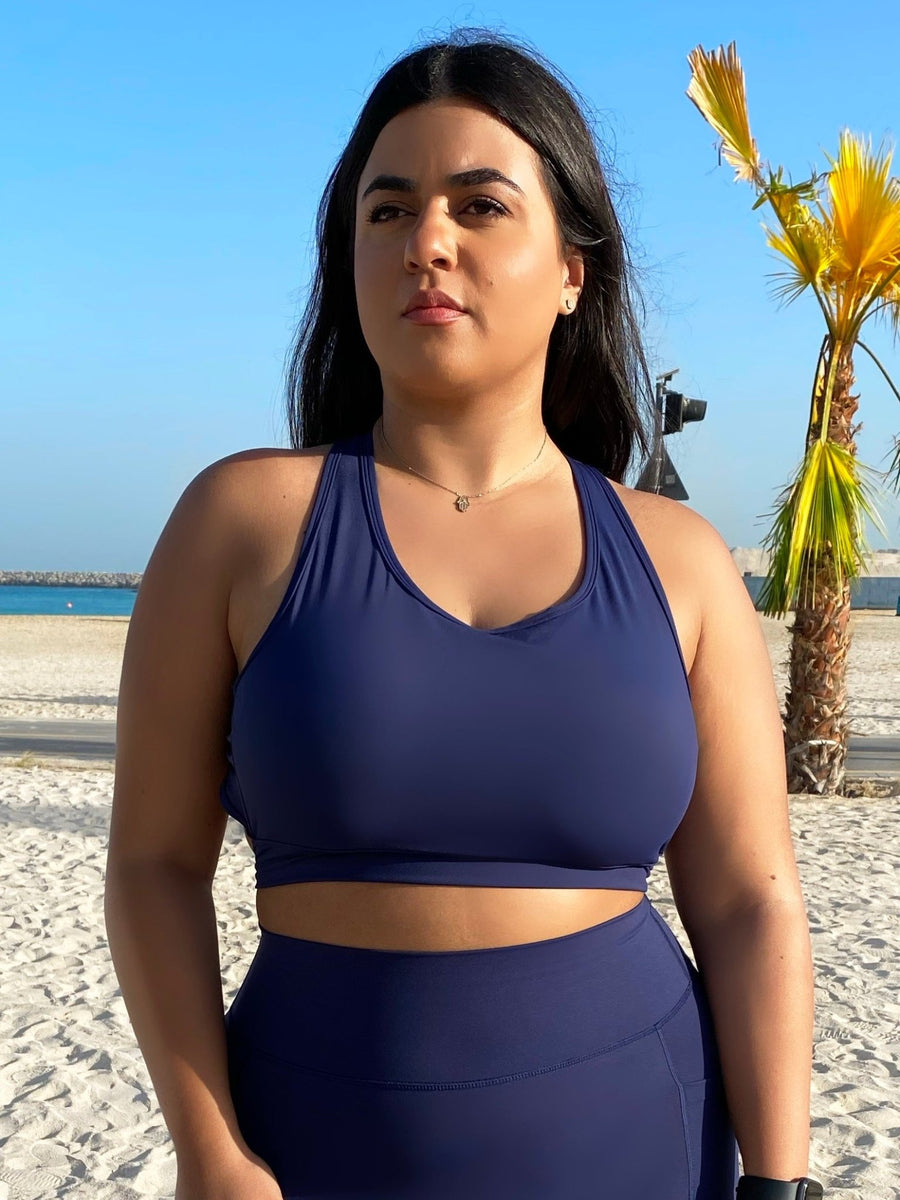 NEW Navy Yoga Top - COMING BACK SOON